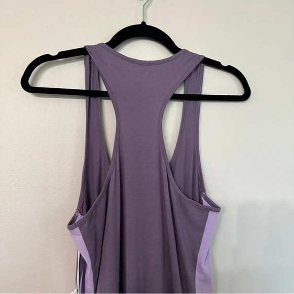 NWT Johnny Was Calme Two Tone Purple Stripe Racer Back Maxi Dress Sz M - Picture 11 of 12